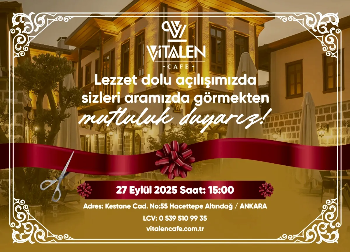 Yeni Tatlar, Yeni Atmosfer: Vitalen Cafe Lansmanında Buluşalım